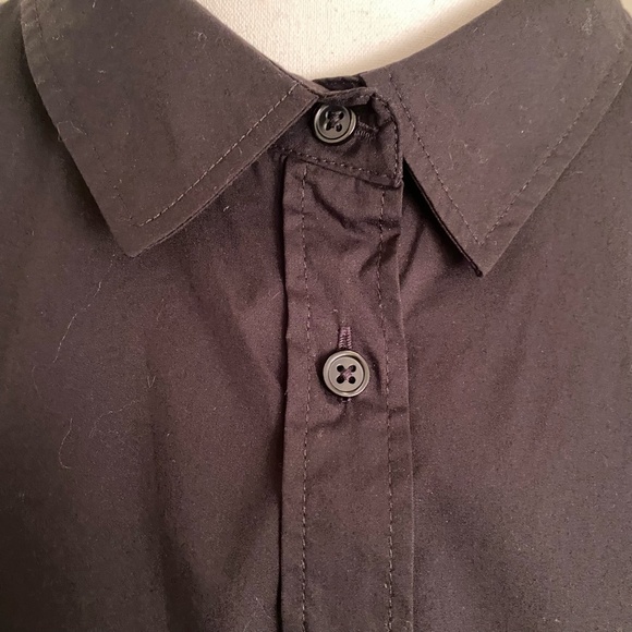Ricki's Black Cotton Blend Classic Fit Casual Office Button Up Shirt- Sz-XXL - Picture 2 of 14